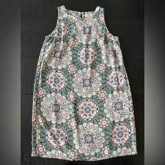 Loft Sleeveless Dress Women’s Size XS Geometric - Picture 1 of 5